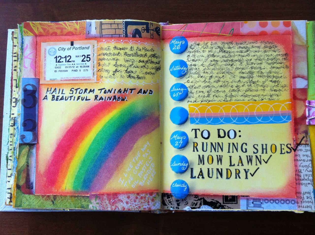 Art Journaling: A few more entries | Simply Artistic Pleasures
